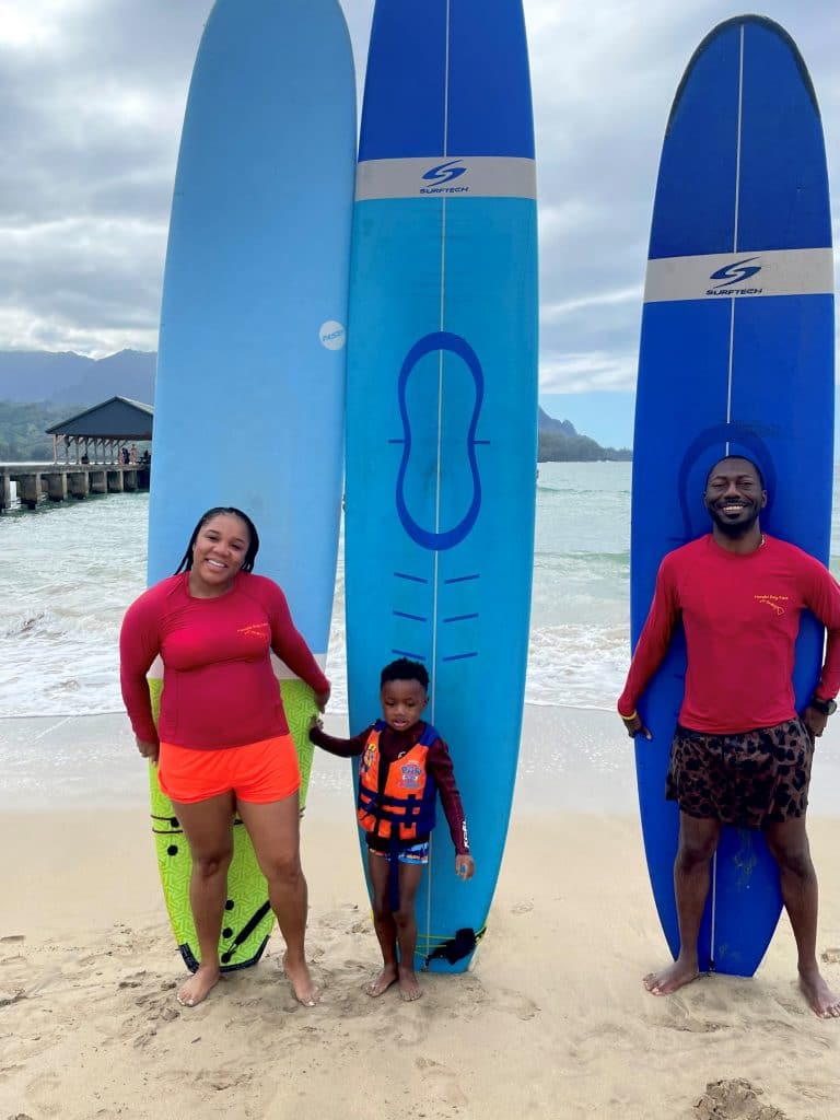 Surf_Kauai With Kids