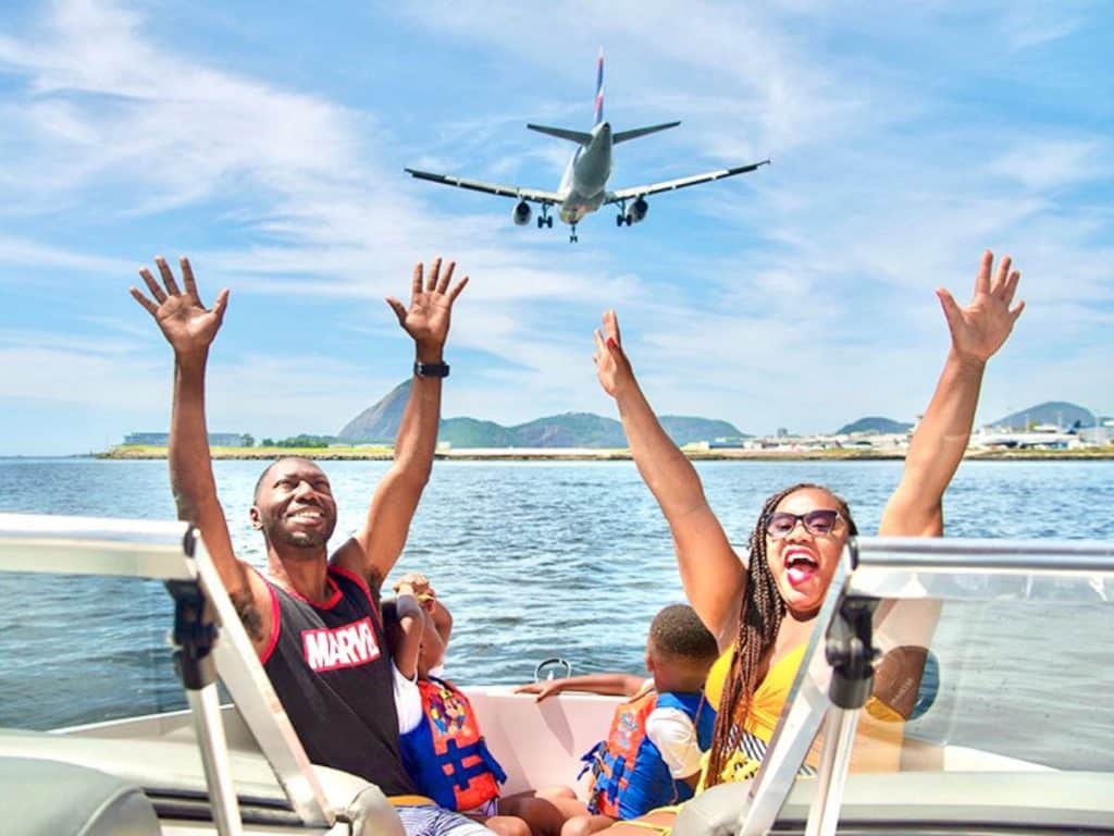 Family enjoying their Brazil itinerary in Rio