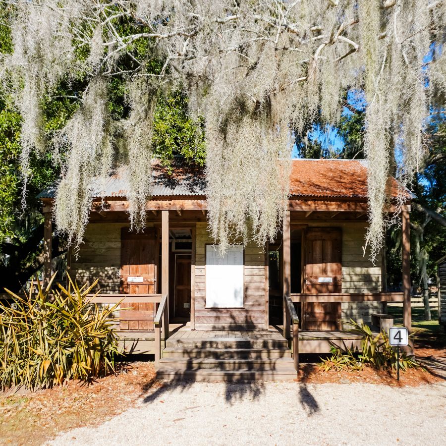 Slave cottage at the Destrehan Plantation. 