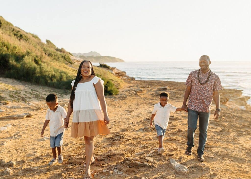 Photoshoot at Shipwreck Beach Cliff, a stunning sunrise spot everyone should include in a Kauai 3 day itinerary