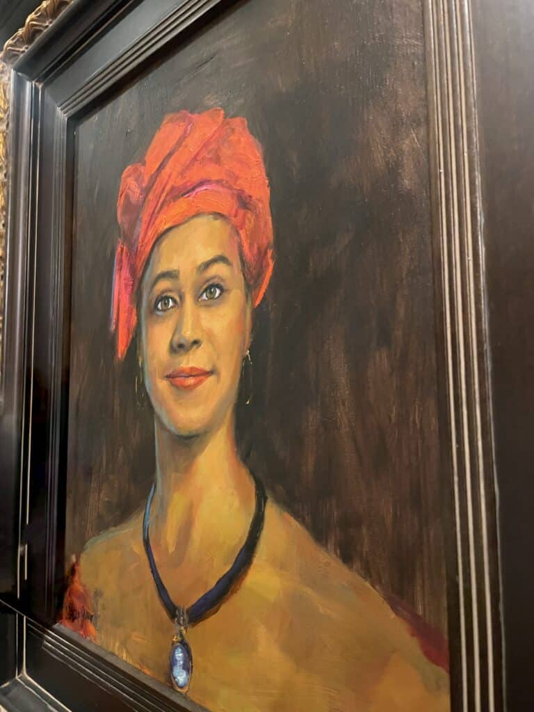 A beautiful painting of a free person of color in Le Musee de F.P.C- a great thing to do in New Orleans. 