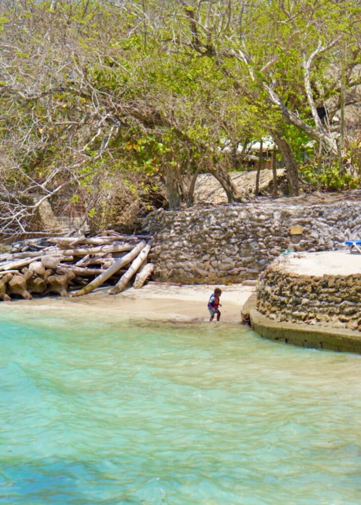 The beach at Bora Bora Beach Club.